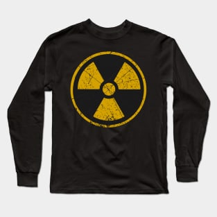 Radiation Warning Sign Vintage Long Sleeve T-Shirt